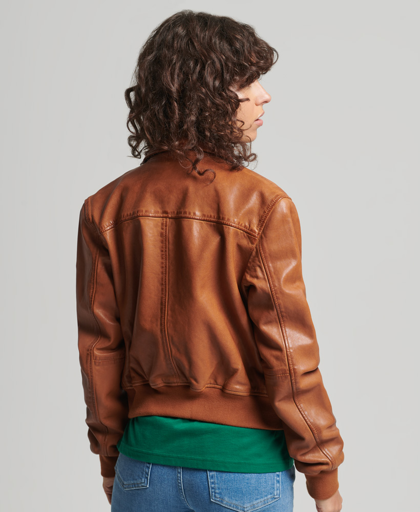 SUPERDRY КУРТКА КОЖАНАЯ