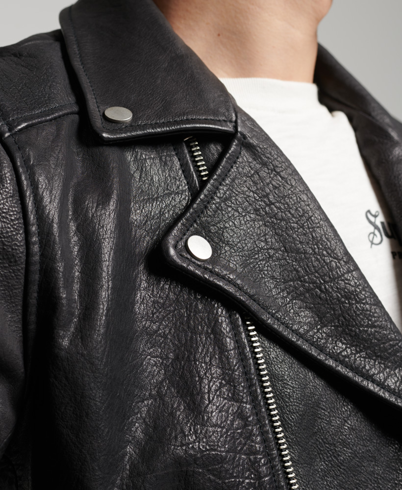 SUPERDRY КУРТКА КОЖАНАЯ