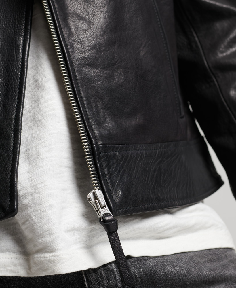 SUPERDRY КУРТКА КОЖАНАЯ