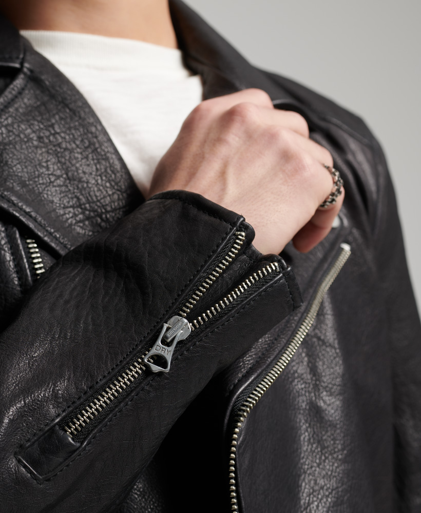 SUPERDRY КУРТКА КОЖАНАЯ