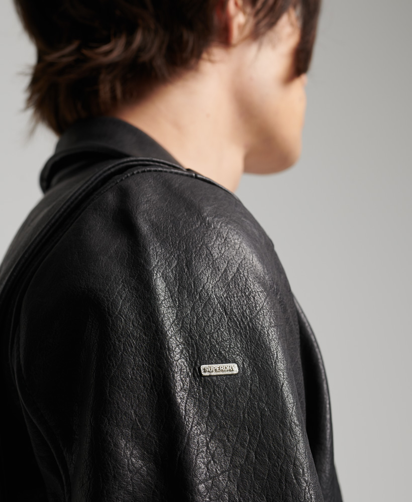 SUPERDRY КУРТКА КОЖАНАЯ