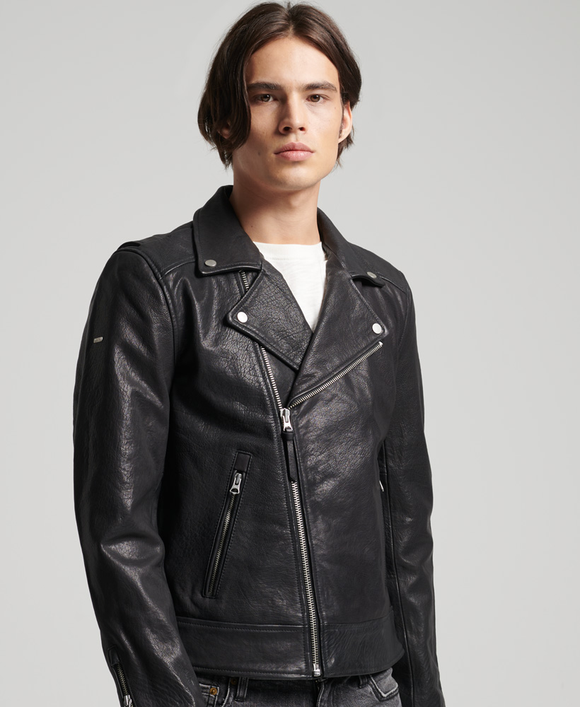 SUPERDRY КУРТКА КОЖАНАЯ
