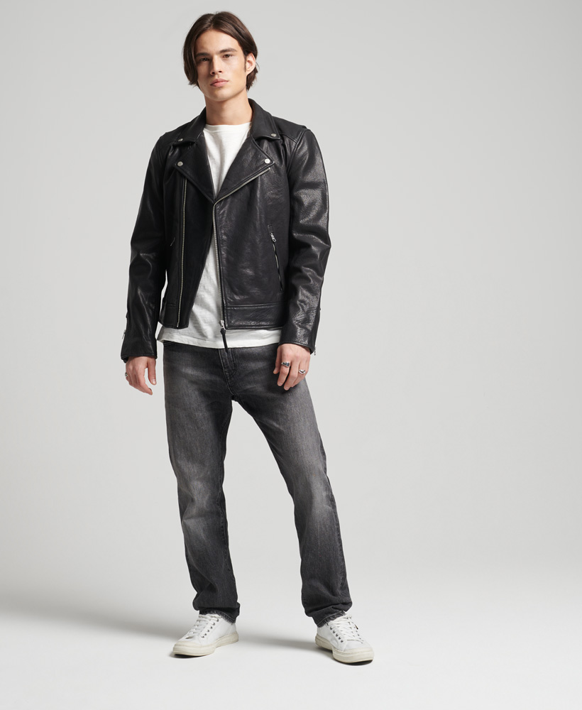 SUPERDRY КУРТКА КОЖАНАЯ