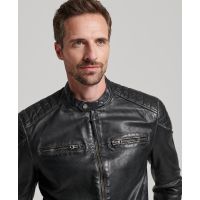 SUPERDRY КУРТКА КОЖАНАЯ