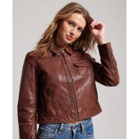 SUPERDRY КУРТКА КОЖАНАЯ