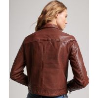 SUPERDRY КУРТКА КОЖАНАЯ