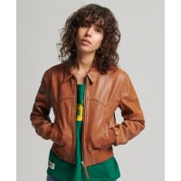 SUPERDRY КУРТКА КОЖАНАЯ