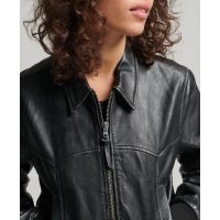 SUPERDRY КУРТКА КОЖАНАЯ