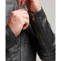 SUPERDRY КУРТКА КОЖАНАЯ