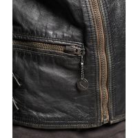SUPERDRY КУРТКА КОЖАНАЯ