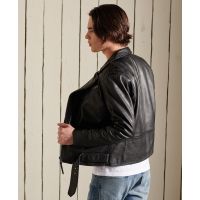 SUPERDRY КУРТКА КОЖАНАЯ