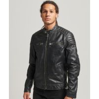 SUPERDRY КУРТКА КОЖАНАЯ