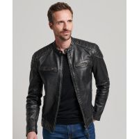SUPERDRY КУРТКА КОЖАНАЯ