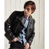 SUPERDRY КУРТКА КОЖАНАЯ