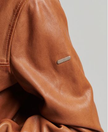 SUPERDRY КУРТКА КОЖАНАЯ