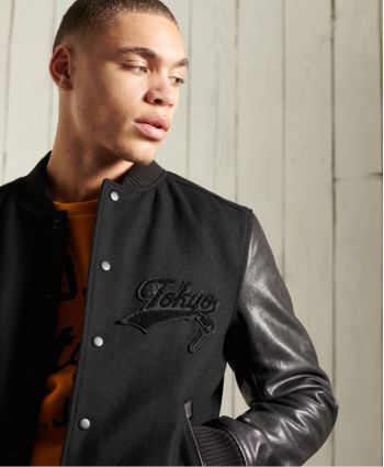SUPERDRY КУРТКА КОЖАНАЯ