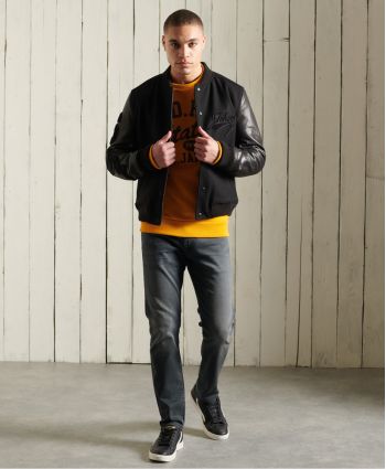 SUPERDRY КУРТКА КОЖАНАЯ