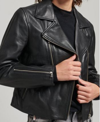 SUPERDRY КУРТКА КОЖАНАЯ